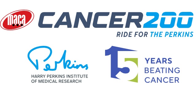 David Price of Team Smiley on behalf of The MACA Cancer 200 Ride for the Perkins